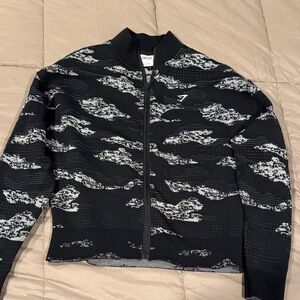 Gymshark Black and White Zip Up Sweater